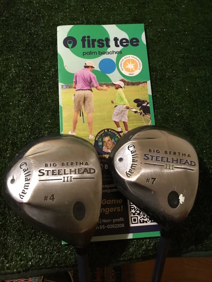 Callaway Ladies Big Bertha Steelhead III 4-7 Woods Set Graphite Shafts - Image 1 of 4