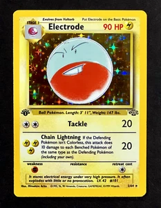 1999 Pokemon ELECTRODE Jungle Set 1ST EDITION HOLO Foil Rare Card 2/64 WotC NM - Picture 1 of 4