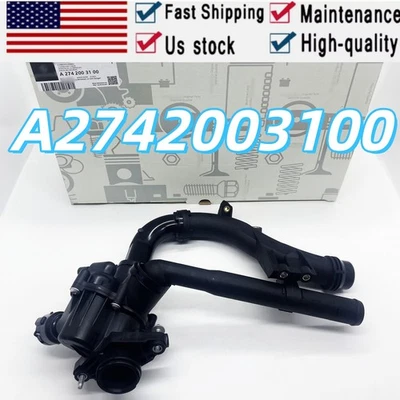 2742003100  Thermostat Assembly Fits For Mercedes Benz W205 W212 M274 C300 E300 Foto 1 de 4