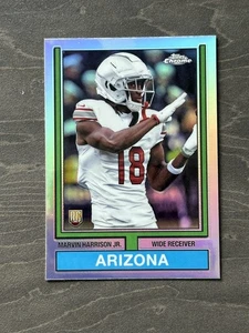 2024 Marvin Harrison Jr Topps Chrome #74TF-5 RC Rookie 1974 Throwback Refractor - Bild 1 von 2