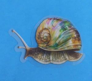 Adesivo Trasparente Insetto Lumaca Colorato Lumaca 1,75" x 2,5" (D) - Foto 1 di 2