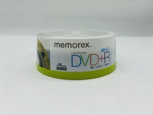 Memorex Lightscribe DVD-RW 20 Pack 16X/ 4.7GB / 120 Min NEW Sealed - Picture 1 of 5