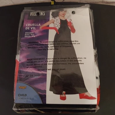 Disfraz de Villanos Disney Cruella De Vil Juvenil Mediano 8-10 Foto 1 de 4