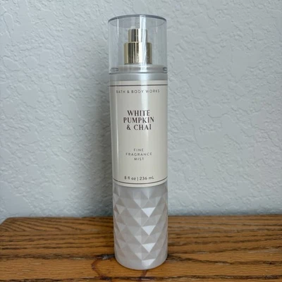 Bath & Body Works БЕЛАЯ ТЫКВА И ЧАЙ тонкий аромат туман 8 унций 236 мл новый редкий! - Изображение 1 из 2