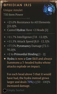 💥DIABLO 4💥TEMPORADA 10💥Amuleto💥Iris Ophidian 70% - Imagen 1 de 1