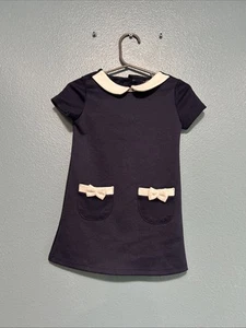 Vestido 9-12 meses azul marino inspirado retro de Primark - Imagen 1 de 5