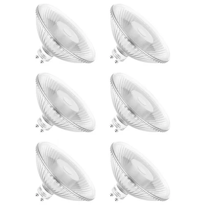 6 x LED Strahler Glas Reflektor QPAR111 6,5W GU10 465lm warmweiß 2700K flood 24° - Bild 1 von 4