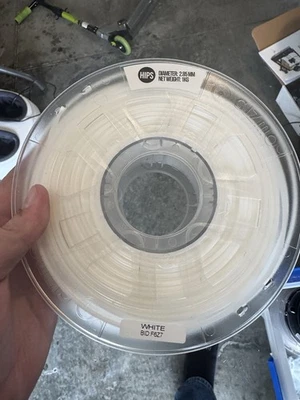 White HIPS 3D Printer Filament 2.85mm - Image 1 of 2