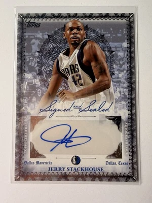 杰里·斯塔克豪斯签名密封签名 SSP TOPPS 旗帜 2025/26 篮球 — 第 1/2 张图片