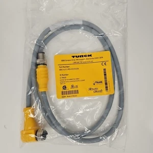 New Turck WKS 4.5T-1-RSS 4.5T/C1118 U-76910 Double-ended Cable 5-pin M12 Cordset - Picture 1 of 2