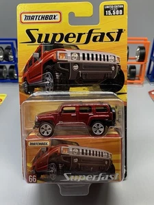 Matchbox 2005 Superfast #66 Hummer H3 in Deep Red READ - Picture 1 of 11