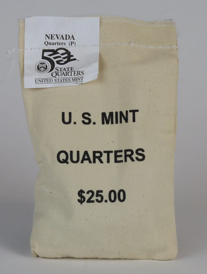 100 x 2006 Nevada State Quarters in Unopened $25 U.S. Mint Bag - Image 1 of 1