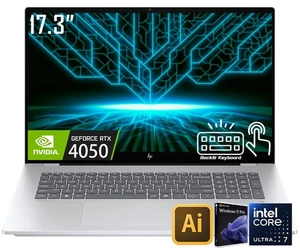 HP OmniBook 7 17,3" FHD Touch AI Laptop Intel Core Ultra 7 258V RTX 4050 2TB SSD - Bild 1 von 12