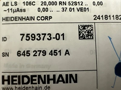 HEIDENHAIN LS 106C scanning unit encoder ID 326797-02 ID 759373-01 new in box - Image 1 of 3