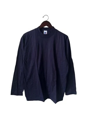 Camisa de cuello alto atlética vintage Russell para hombre talla grande Deadstock años 90 nueva sin etiquetas Foto 1 de 4