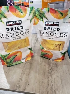 Mangoes Dried Sweetened Soft Chewy Kirkland Signature 2 Pack 4.36lbs To6 - Picture 1 of 5