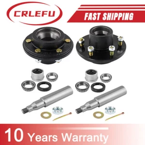 Remolque 4 piezas husillo redondo #42 + 6 en 5,5" remolque buje ralentí para eje de 5200 lb - Imagen 1 de 14