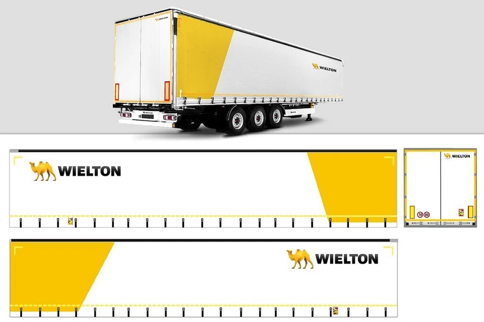 Grafica adesiva "Wielton " centinato Herpa 1/87 autop. - Immagine 1 di 1