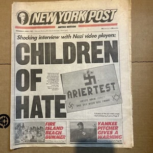 New York Post Newspaper, Free Shipping, 1991 June 5 - Picture 1 of 1