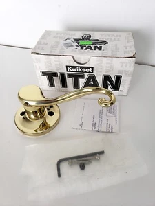 Kwikset Titan Dummy Knaufhebel poliertes Messing traditionell Neu im Karton Neu aus altem Lagerbestand - Bild 1 von 4