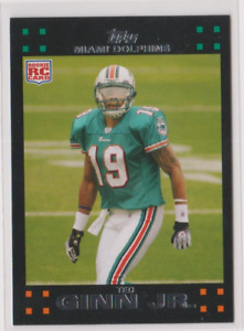 Ted Ginn Jr. Dolphins Wide Receiver 2007 Topps ""ROOKIE"" Card # 321 Nr/Mint