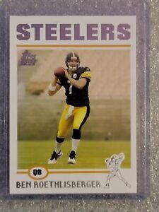 2004 NFL Topps Pittsburgh Steelers QB Ben Roethlisberger Rookie Card Near Mint