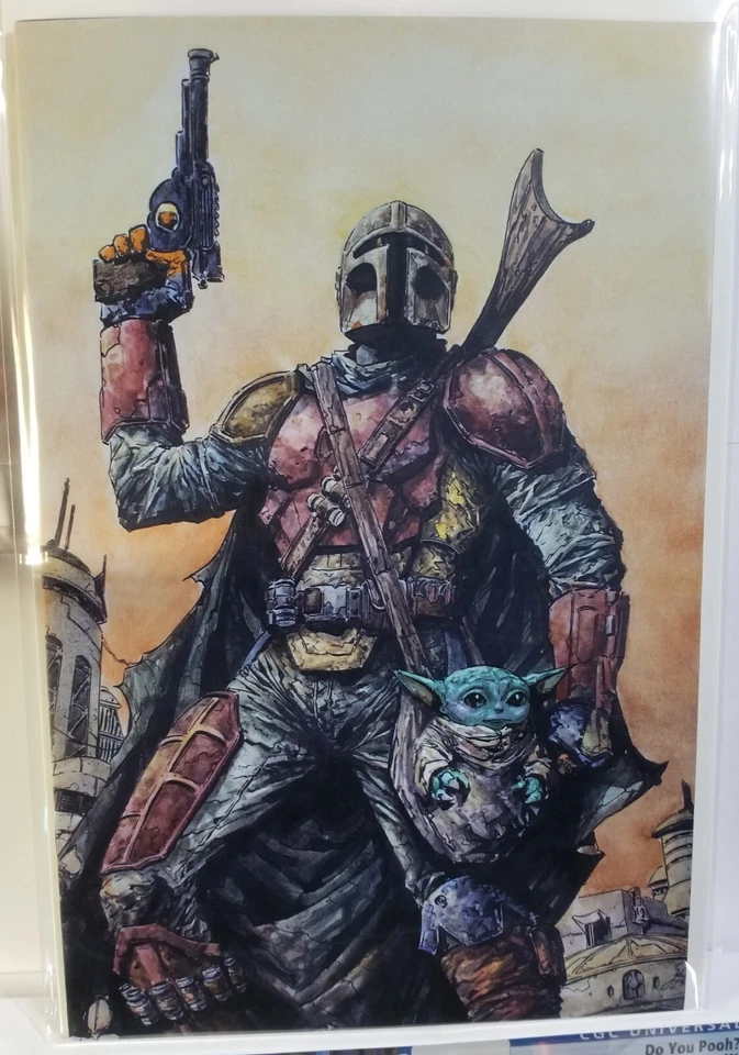 JOHNNY DESJARDINS Mandalorian VIRGIN ARTBOOK #1 - MEGACON Exclusive  Ltd to 150 - Image 1 of 1