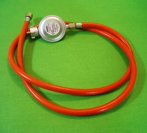 GOK 30 mbar Regler Niederdruckregler + 150 cm Gasschlauch Schlauch 1/4" Links - Bild 1 von 2