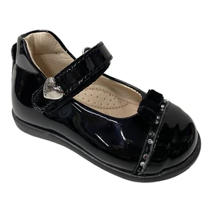 SCARPE BALLERINA CASUAL BAMBINA WALKEY SVSCFC CAMA15 PELLE NERO ORIGINALE AI - Picture 1 of 6