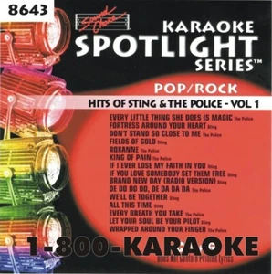 SOUND CHOICE KARAOKE STING POLICE cdg CD+G SC8643 HARD TO FIND 15 SONGS - Picture 1 of 2