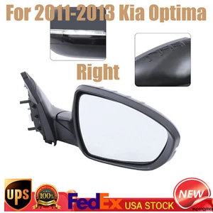 Right Passenger Side Mirror For Kia Optima 2011 2012-2013 876202T110 Black - Picture 1 of 13