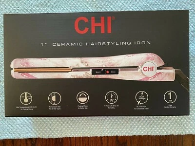 CHI PAINTED PINK 1" CERAMIC HAIRSTYLING IRON NIB - Image 1 of 4