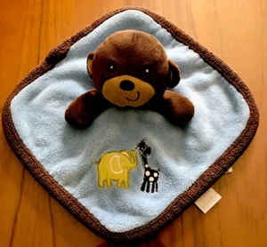 Just Born Monkey Security Blanket Giraffe Elephant Lovey Adorable GUC - Picture 1 of 7