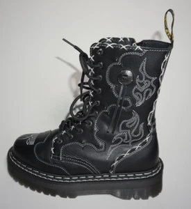 Dr. Martens JADON HI GOTHIC AMERICANA LEATHER PLATFORM BOOT US W12/UK 10 - Picture 1 of 13