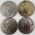 Lot Of 4 1971 D Eisenhower US 1 Dollar Coins T14