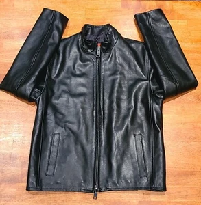 David Hamilton italienische Leder Motorrad Rennjacke Herren 54 (Medium) schwarz - Bild 1 von 18