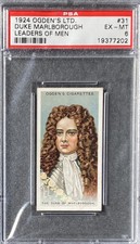 DUKE OF MARLBOROUGH 1924 Ogden’s Leaders Of Men #31 PSA 6 EX-MT