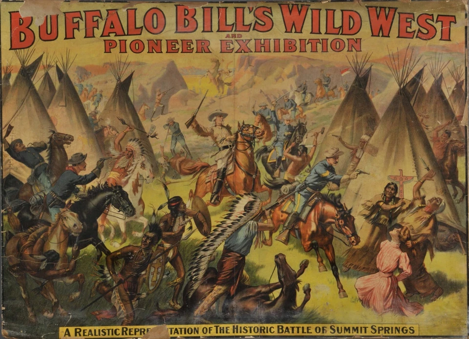 Buffalo Bill's Wild West Pioneer #2 Circus Poster 13"x19" - Image 1 of 1
