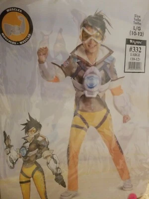 Disfraz de lujo Tracer NIÑO para niñas talla L 10-12 Overwatch #350 Foto 1 de 3