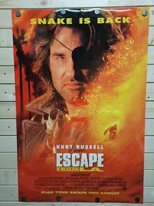 ESCAPE FROM L.A '96 Original Movie Poster SNAKE PLISSKEN Rare Double Sided 27x40 - Picture 1 of 12