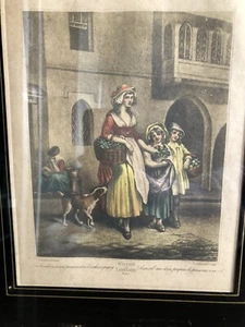 1700’s cries of London plate #1 engraved print by Francis Wheatley - Picture 1 of 9