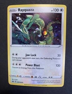 Rayquaza SWSH029 Holographic Rare Black Star Promo Pokemon Holo NM/M Kosmos - Bild 1 von 1