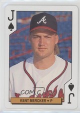 1994 US Playing Card Bicycle Atlanta Braves Box Set Kent Mercker #JS