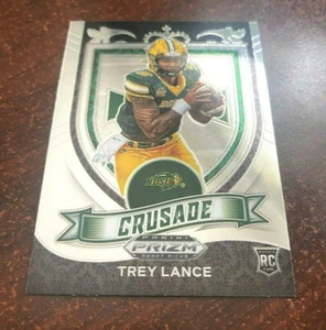 2021 Prizm Draft Picks Trey Lance Crusade Rookie RC #164 San Francisco 49ers - Picture 1 of 2