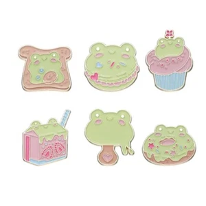 Rana Caramelo - Juego de 6 pines alfileres metal Kawaii Cosplay NUEVO - Imagen 1 de 1