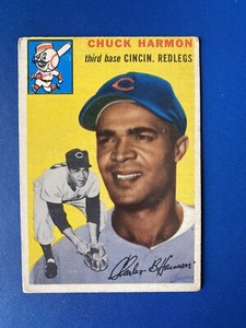 1954 Topps CHUCK HARMON #182 Cincinnati Redlegs Baseball
