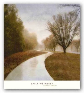 Autumn Path Sally Wetherby Art Print 18x18 - Picture 1 of 1