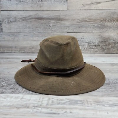 Gorra de pescador de lona en blanco Boonie ajustada talla mediana al aire libre ropa de papá Foto 1 de 4