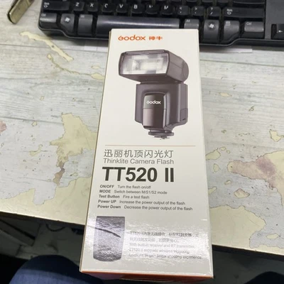 Godox Camera Flash TT520II with Wireless Signal Canon Nikon Pentax Olympus - Image 1 of 4