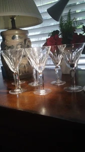 six waterford wine glasses shelia pattern 6.5" tall - Picture 1 of 2